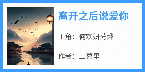 新书推荐《离开之后说爱你》完整版小说-何欢妍薄烨最新章节阅读